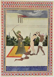 Flagellation, illustration from The Arabian Nights, 1895